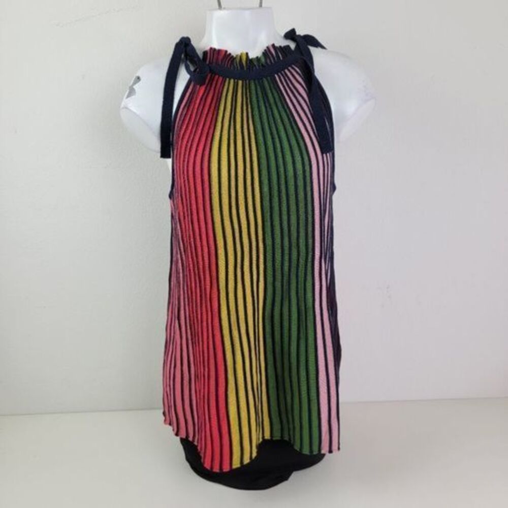 7th Avenue Design Studio multi color blouse size medium
